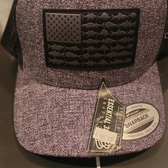 Columbia Charcoal and Black Snapback Hat - Picture 2 of 9